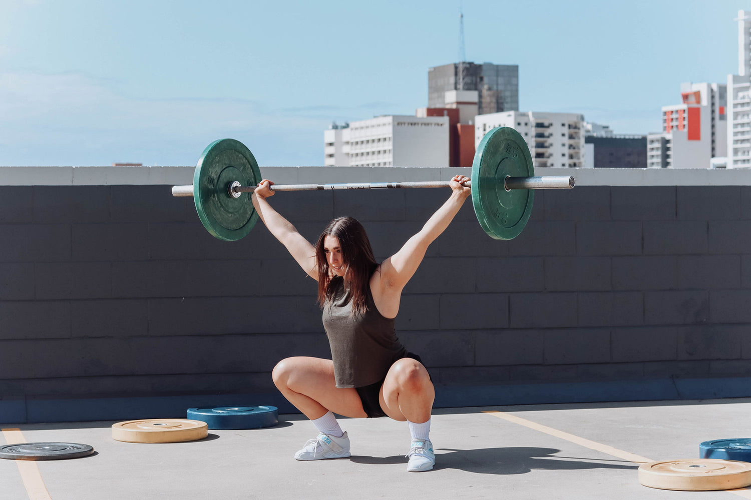 a woman doing CrossFit